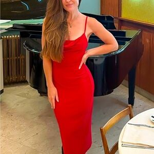 AYM red Dorset dress NEW with tags size small. Sexy date night dress